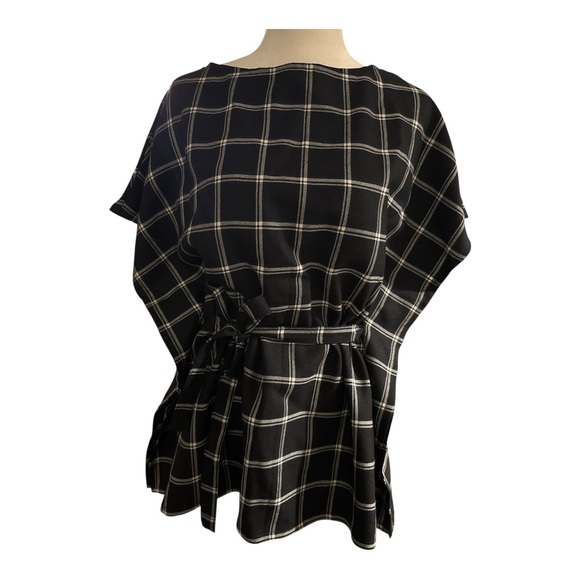 Pendleton Tops - Pendleton Plaid Tunic Virgin Wool Tie XS/S Top